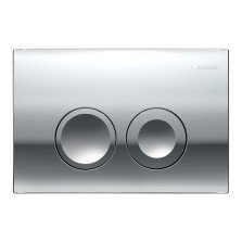 Clapeta de actionare GEBERIT Duofix Delta 25 crom lucios cu dubla comanda pentru rezervor incastrat