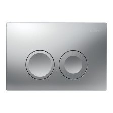 Clapeta de actionare GEBERIT Duofix Delta 25 crom mat cu dubla comanda pentru rezervor incastrat