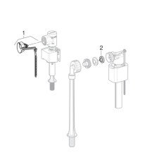 Robinet flotor pentru rezervor wc, Geberit 136.711.00.1, alimentare de jos, fara senzor