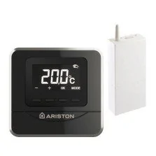 Termostat fara fir programabil Ariston CUBE RF cu receptor EBUS2 Negru