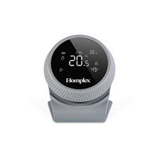 Termostat ambiental Homplex NX1, fara fir, programabil, control prin internet, gri, 5 ani garantie