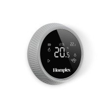 Termostat ambiental Homplex NX1, fara fir, programabil, control prin internet, gri, 5 ani garantie