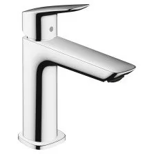 Baterie lavoar Hansgrohe Logis 110 Fine crom cu ventil Pop-Up