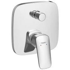 Baterie cada - dus incastrata Hansgrohe Logis patrata crom lucios