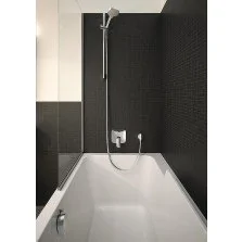 Baterie cada - dus incastrata Hansgrohe Logis patrata crom lucios