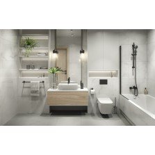 Perie WC Ferro Greta cu suport negru