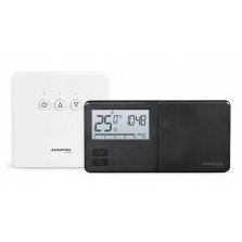 Termostat de ambient AURATON TUCANA SET BLACK fara fir programabil - CARBON EDITION