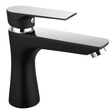 Baterie lavoar Ferro Square negru crom