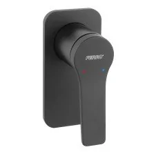 Baterie cada - dus Ferro Stratos incastrata, de perete, negru BSC7PABL