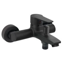 Baterie cada - dus Ferro Ritto BTR1BL de perete, negru