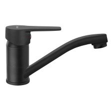 Baterie lavoar Ferro Ritto BTR2ABL cu pipa mobila, negru