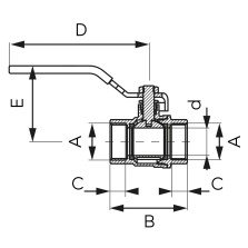 Robinet apa cu bila Ferro F-Power G1 KFP3