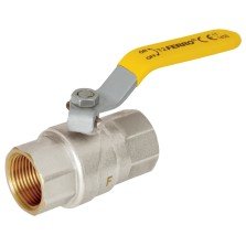 Robinet gaz cu bila Ferro KGN 3/4 interior-interior cu maneta