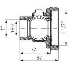 conector Ferro D1 pentru pompa D1 1/4 KSP2
