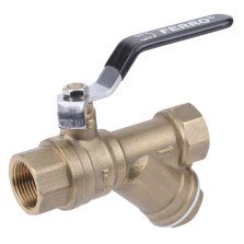 Robinet apa cu bila Ferro KZFH 1/2 cu filtru Y incorporat