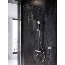 Coloana de dus Ferro Trevi cu baterie termostatata si para rotunda