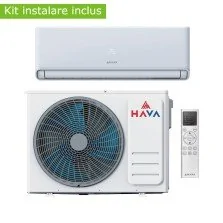Aer conditionat Hava Smart Plus 12000 BTU WIFI Clasa A++/ A++, filtrare cu ioni de argint, carbon activ și filtru anti-bacterian, kit instalare inclus