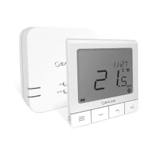 Termostat ambient Salus Quantum SQ610RF fara fir, compatibil cu sistemul IT600 smart Home - alb, 5 ani garantie