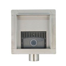 Rigola dus patrata GEHLER VOLTA din inox SQ-05 13cm