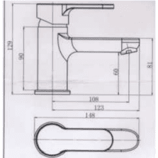 Baterie lavoar cu ventil Moos HL18041-63