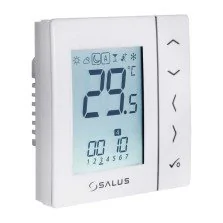 Termostat ambient Salus VS30W cu fir, programabil, montaj in doza, 5 ani garantie