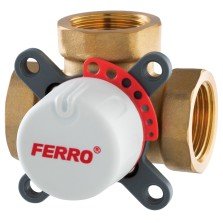 Vana de amestec cu trei cai Ferro DN 40, 1 1/2" ZMV34