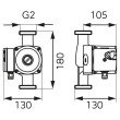 Pompa circulatie Ferro 0302W 32-60 180 pentru apa potabila