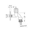 Robinet dublu servici 1/2 Schell Comfort