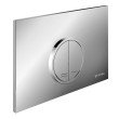 Clapeta de actionare WC SCHELL Circum cromat mat cu dubla comanda pentru rezervor incastrat