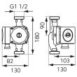 Pompa circulatie Ferro GPA II 0601W 25-40 180