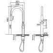 Baterie bucatarie cu cap extractabil Gehler Runde 7416196C
