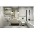 Suport prosop baie Ferro Greta 600 mm negru