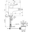 Baterie bideu Ideal Standard Ceraflex B1718AA crom