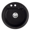 Chiuveta compozit Ferro Mezzo II rotunda 51 cm grafit