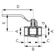 Robinet apa cu bila Ferro F-Power G3/4 KFP2
