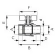 Robinet apa cu bila Ferro F-Power G1/2 KFPM11