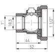 conector Ferro D1 pentru pompa D1 1/4 KSP2