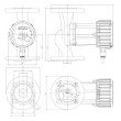 Pompa circulatie IMP-PUMPS NMT SMART 32-100 F cu turatie variabila, 10 bar, 145W, 230V