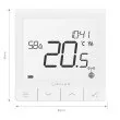 Termostat ambient Salus Quantum SQ610RF fara fir, compatibil cu sistemul IT600 smart Home - alb, 5 ani garantie