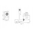 Controler Auraton S10 HYDRA, supapa cu 3 cai, histerezis +/- 5 °C, functie Anti-Stop, alb