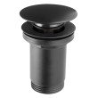 Ventil lavoar Ferro S285-BL-B, click clack, alama, negru, diametru 1 1/4