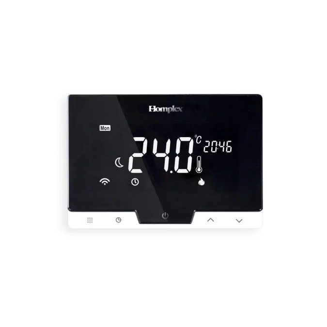 Termostat ambiental Homplex DG19, fara fir, programabil, control prin internet, negru
