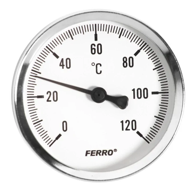 Termometru axial Ferro T63120A, 63 mm x 1/2