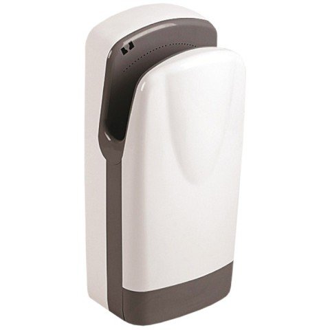 Uscător de mâini automat de perete vertical și carcasa din plastic alb Sanela SLO 01L