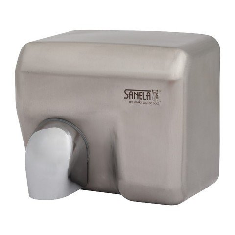 Uscator de maini Sanela SLO 02E cu senzor infrarosu din otel inox crom mat