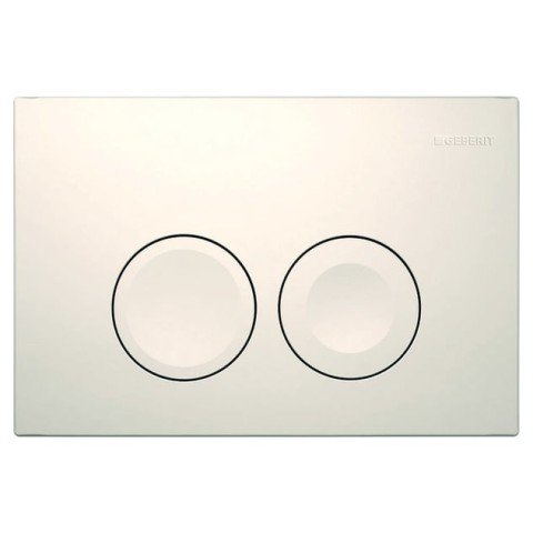 Clapeta de actionare GEBERIT Duofix Delta 21 alb cu dubla comanda pentru rezervor incastrat