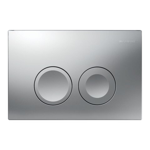 Clapeta de actionare GEBERIT Duofix Delta 25 crom mat cu dubla comanda pentru rezervor incastrat