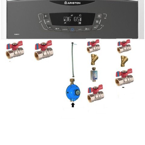 Pachet instalare pentru centrala termica pe GPL, cu putere 24-28 kW, filtre, robineti , regulator gaz GPL obligatorii