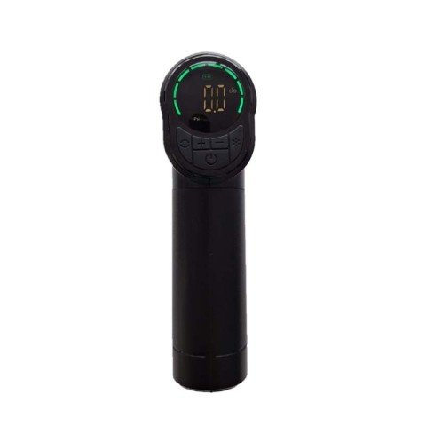 Compresor aer portabil cu acumulator Salki,120W, 150psi, 7.4V, negru, lanterna