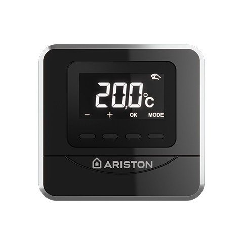 Termostat programabil cu fir negru Ariston CUBE